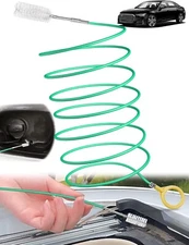 Green 120 " Flexible Drain Cleaning Tool For Sunroof Windshield Wiper Drain Hole