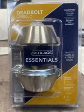 Schlage VD62 V 630 Series Satin Nickel Single Cylinder Deadbolt Keyed Both Sides