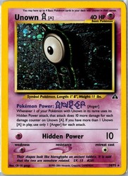 Unown [A] 14/75 Neo Discovery Holo Rare