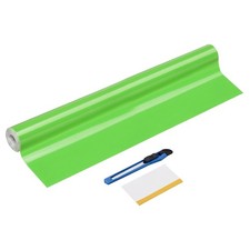 1 Set 6D Carbon Fiber Vinyl Wrap 19.7" x 10ft Self-Adhesive with Scraper, Green