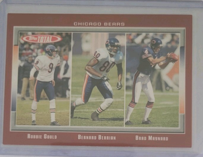 2006 Topps Total - Bernard Berrian, Robbie Gould, Brad Maynard #21 (RC)