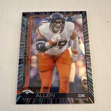 Topps Chrome Parallel 2023 Zach Allen #95 Denver Broncos Radiating 