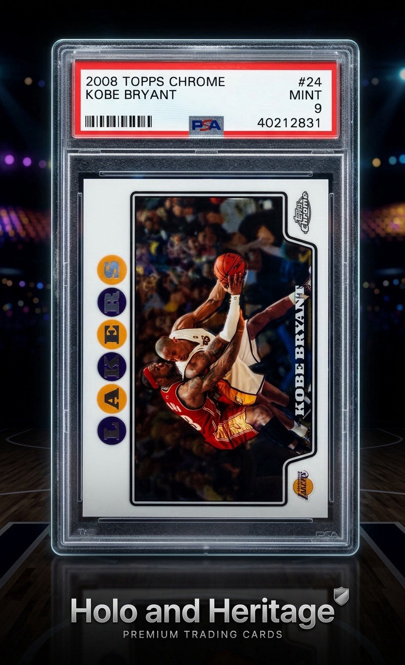 2008 Topps Chrome Kobe Bryant #24 PSA 9 Mint Lakers