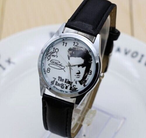 UK schöne Uhr einfache Quarz Armbanduhr klassisches Geschenk für Liebhaber Elvis Presley - Bild 3 von 7