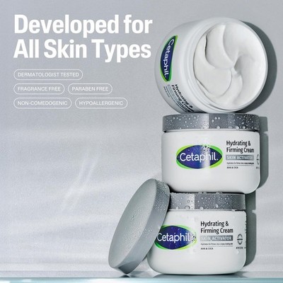 Cetaphil Skin Activator Hydrating & Firming Body Cream 12oz, Mandelic Acid (AHA)