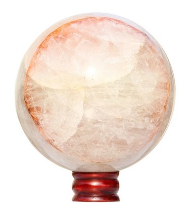 Large 190MM Fire Quartz Stone Healing Charged Metaphysical Chakra Sphere Ball
