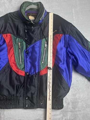 Vintage Descente Ski Jacket Mens Medium Colorblock 90s Snowboard Winter Japan - Picture 16 of 22