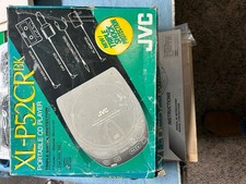 Vintage JVC Portable CD Player XL-P52CR-BK Black 1996 ORIGINAL BOX HYPER-BASS