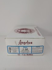  12 1 Oz Bottles Of Angelus 2-Soft Fabric Medium New