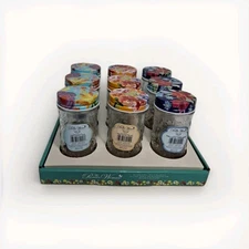 RARE COLORS! The Pioneer Woman Whimsy Kitchen 9 Piece Spice Jars