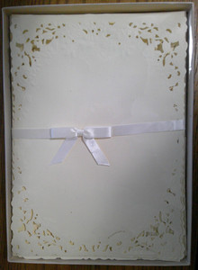 Vintage Hallmark Embossed & Die-Cut Stationery Set Embossed Envelopes