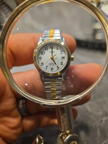 Vintage Ladies Timex Easy Reader Quartz Watch New Battery Indiglo #013