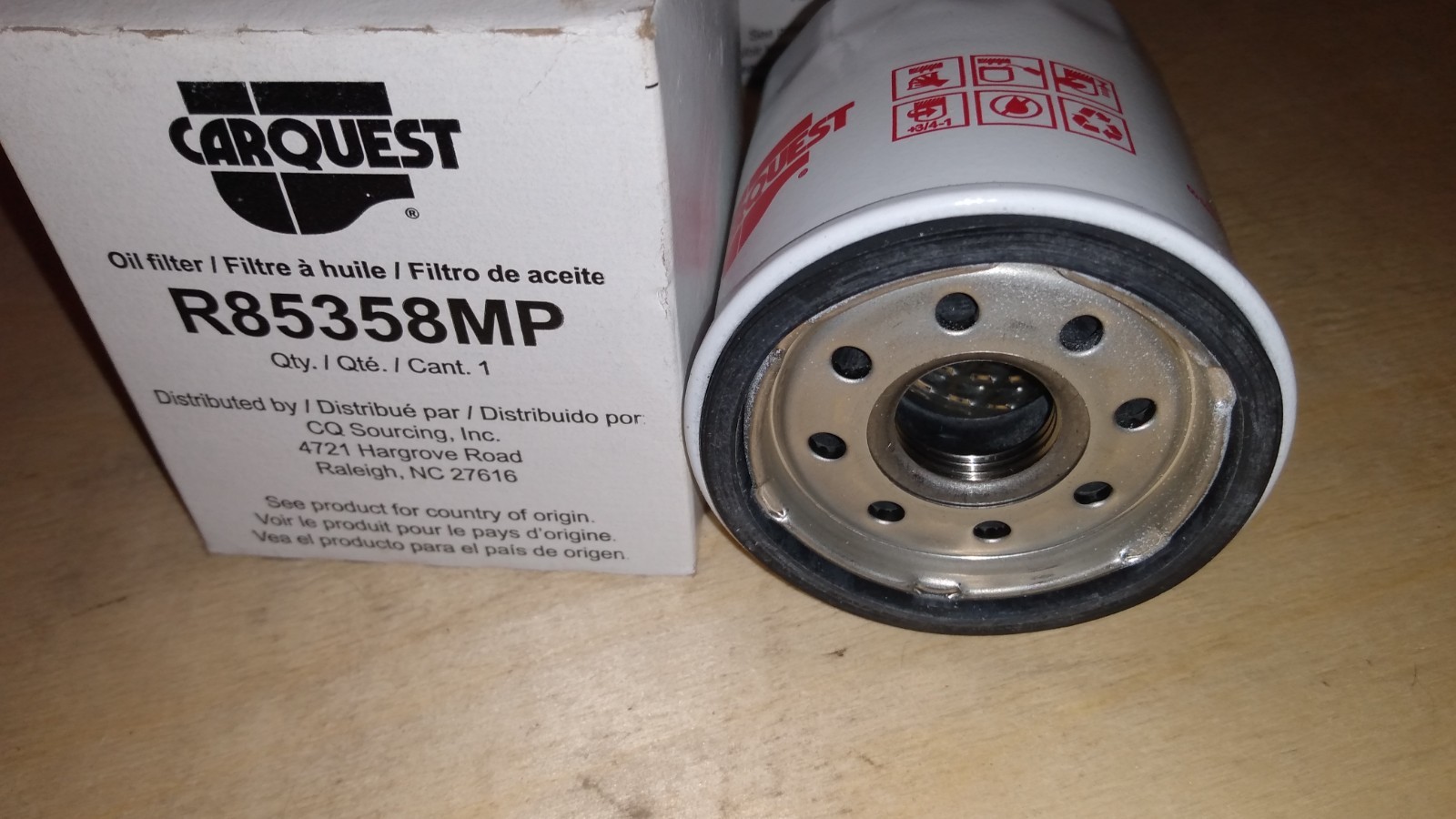 Carquest Oil Filter R85358MP  (  PG4612EX  6607STX, PG4612F, PH2876Bulk, PL14612