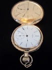 Antique 1886 Elgin 14K Gold Hunting Pocket Watch Model 1 Grade 94 11 Jewels