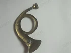 U.S. Infantry Civil War Bugle Brass Hat Insignia Period Authentic Original