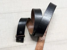 vintage WESTERN buckle belt GUN motorcyle 50 black HOLSTER cowhide leather BIKER