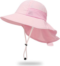 Toddler Baby Sun Hat Kids Summer Beach Essentials Adjustable Beach Hats with Buc