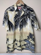 Vintage RJC Hawaiian Shirt Mens Sz XL Islander Sunset All Over Made In Hawaii
