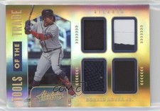 2020 Absolute Tools of the Trade Swatch Spectrum Gold 4/10 Ronald Acuna Jr 00vy