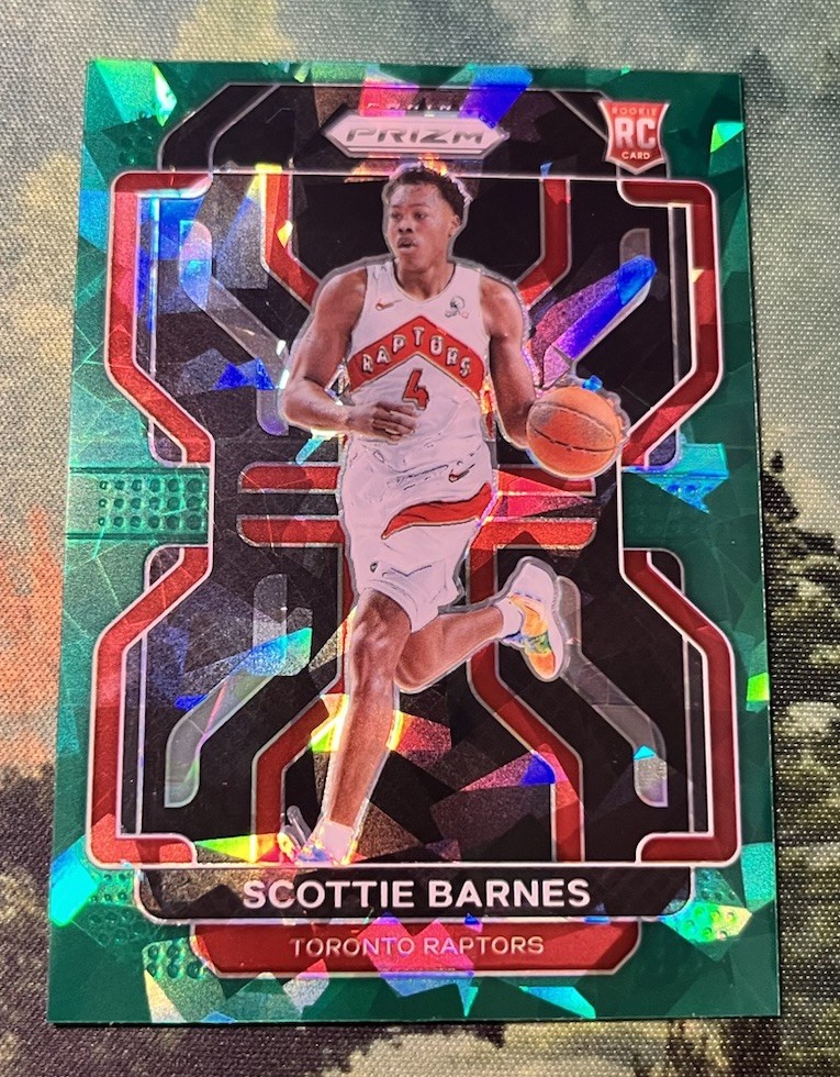 2021-22 Panini Prizm - Scottie Barnes #320 Green Ice Prizm (RC)