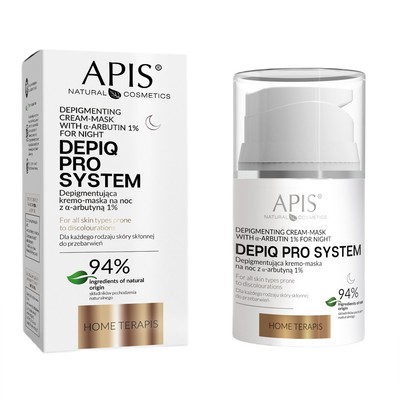 5901810051013 APIS Depiq Pro System depigmentująca kremo-maska na noc z α-arbuty