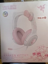 New Razer Kraken Kitty V2 USB Gaming Headset Hello Kitty Ed Chroma RGB Lighting