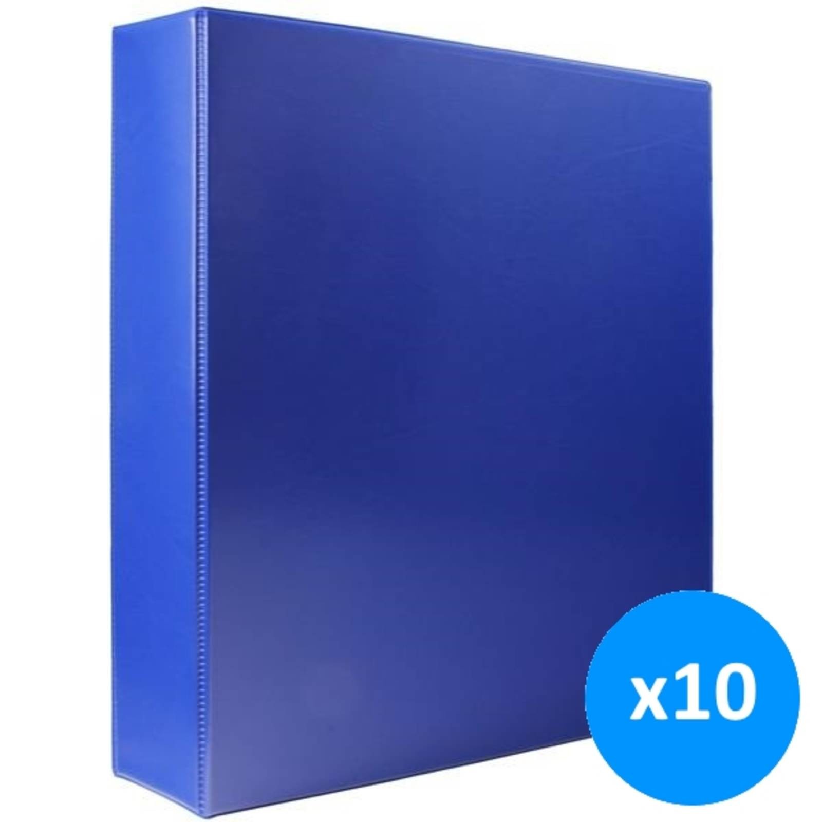 WB A4 Blue A4 40mm 4D Presentation Ring Binders / Folders (Pack of 10) [WX01331]