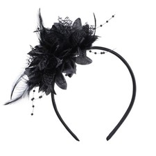 WLLHYF Women's 1920s Feather Fascinator Headband, Fascinators Hat for Women T...