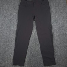 Lululemon Slim Fit 5 Pocket Pants Mens 40x32 Blacks ABC Warpstreme LM5552S