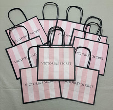 10 Classic  Victoria's Secret SMALL Paper Pink Shopping Favor Paper Bags    