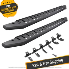 Go Rhino 69405880PC Black RB20 Running Boards with Mounting Brackets Kit