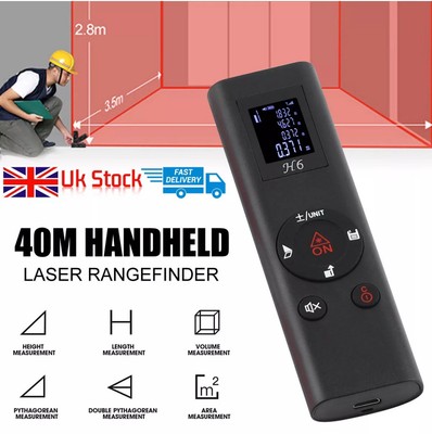 (H) 40M Handheld Mini Digital Laser Punkt Entfernungsmesser Maßband Entfernungsfund
