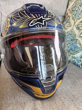 Alpinestars Supertech R10 Marthainator Full Face Helmet Blue Gold Size L