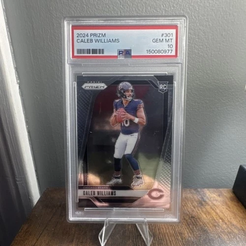 New ListingPanini 2024 Prizm Rookies Caleb Williams #301 Rookie PSA 10 Chicago Bears