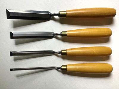 VTG set of 4 ''Diamic'' Crank Neck Pairing Chisels  - Mint, Never Used
