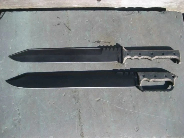 CUSTOM HANDMADE HUNTING MACETE SWORD TACTICAL COMBAT SWORD SURVIVAL MICARTA