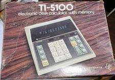 TI 5100 Desk Calculator Original Box Vintage ...