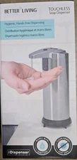 Better Living Stainless Steel Touchless Soap Dispenser Battery Powered #70190