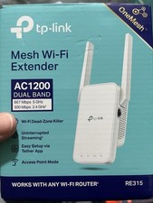 TP-Link RE315 Mesh Wi-Fi Extender Dual-Band AC1200 2.4/5GHz OneMesh | RE315