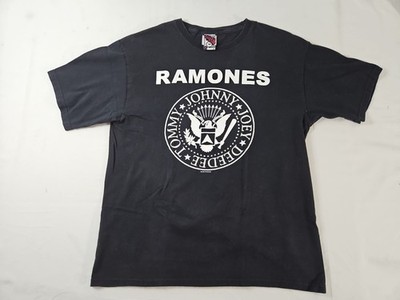 Vintage 1999 The Ramones Band Shirt Size Men's M 20x26 Rare Hey Ho Let's Go 