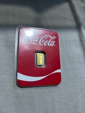 0.5 Gram Coca-Cola Gold Bar In Sealed Plastic Pack Official Bar