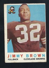 Football 1959 Topps #10 Jim Brown EX-EX+ OC HOF Cleveland Browns
