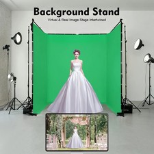 13.12 7.87ft Photography Backdrop Stand Kit with Green Cloth For Photo Studio