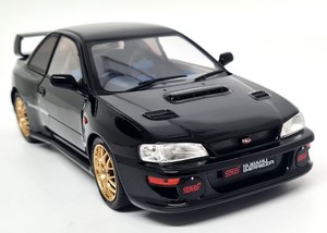 Miniature Solido 1/18 - Subaru Impreza WRX STI 2003 - Bleu Sonic - NEUVE