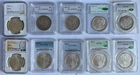 Large lot of Morgan Silver Dollars - PCGS, NGC, CAC graded