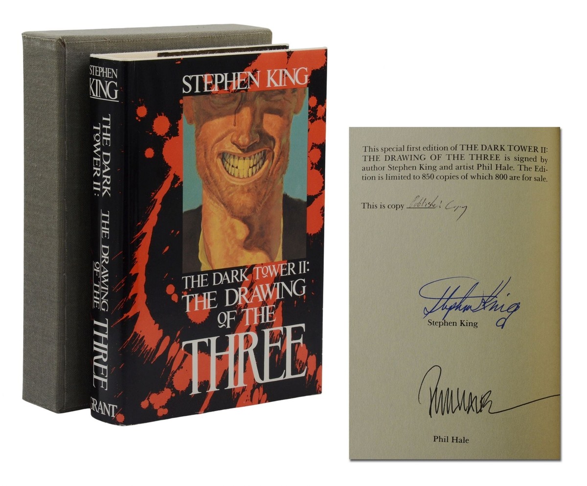 Drawing of the Three SIGNED by STEPHEN KING First Edition 1987