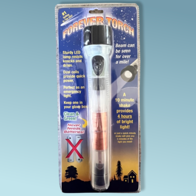 #ad “Forever Torch” Flashlight Just Shake No Batteries. $35.00