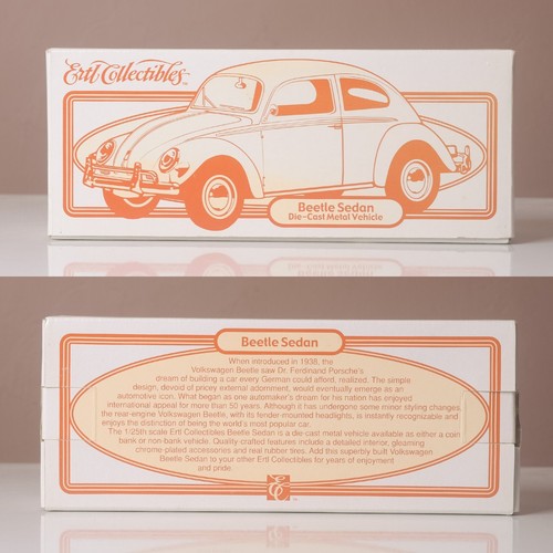 Ertl Collectibles 2569GA, VW Volkswagen Beetle Sedan Y2K Millenium Bug Coin Bank - Picture 23 of 24