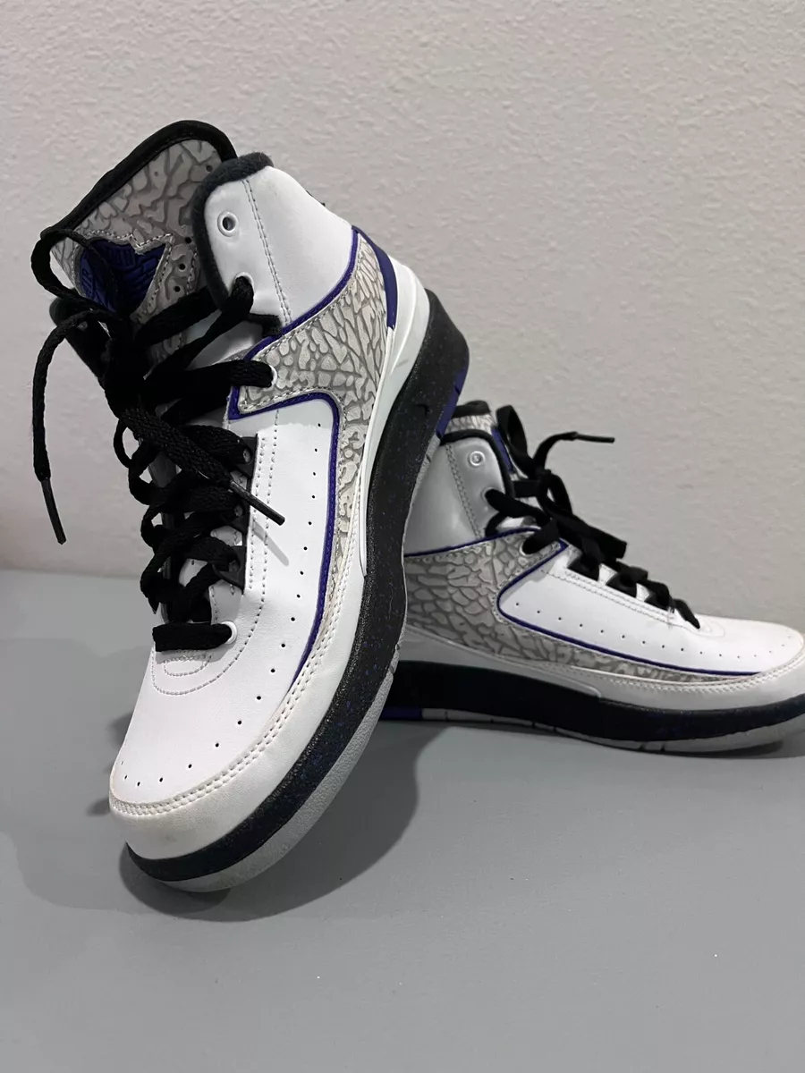 Nike Air Jordan 2 II Retro Dark Concord 395718-153 White Cement GS