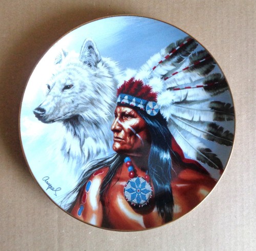 Sammelteller Franklin, Indianerserie: „Spirit of the White Wolf“ (#11)